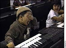 Kids at piano