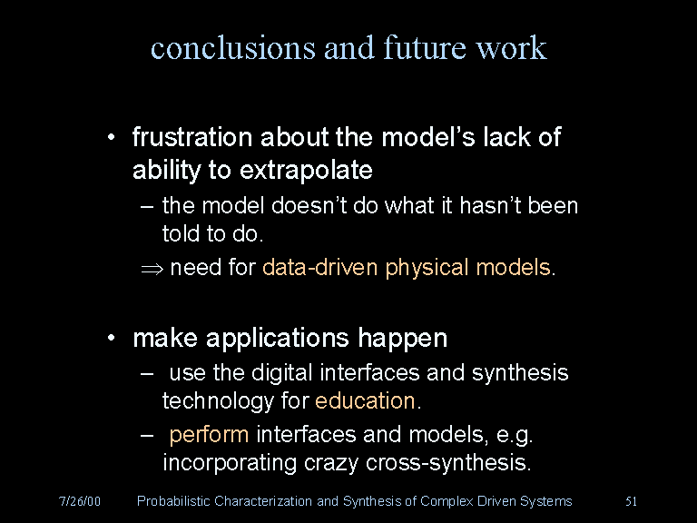 Conclusions And Future Work