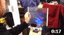 This brief video shows our early PoC for Augmented Glass. This was an exploratory project about the interaction design, ergonomics, and usability of thin transparent handheld displays. It was inspired by our vision that a truly useful tablet device should be optical see-through, in order to accommodate super realistic and immersive mobile AR experiences. Our work was about exploring what kind of transparent handheld display was possible, with as little bezel (frame) as possible. We created mechanical prototypes of tablet sized glass panels (sheet of glass), modified with a coating that allowed back-projection from a tiny portable projector (pico projector).<br><br> This work was done by my Future Concepts and Prototyping team at the HP/Palm R&D Center in Sunnyvale, California, in November 2011.