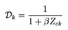 D = 1/(1 + BZck)