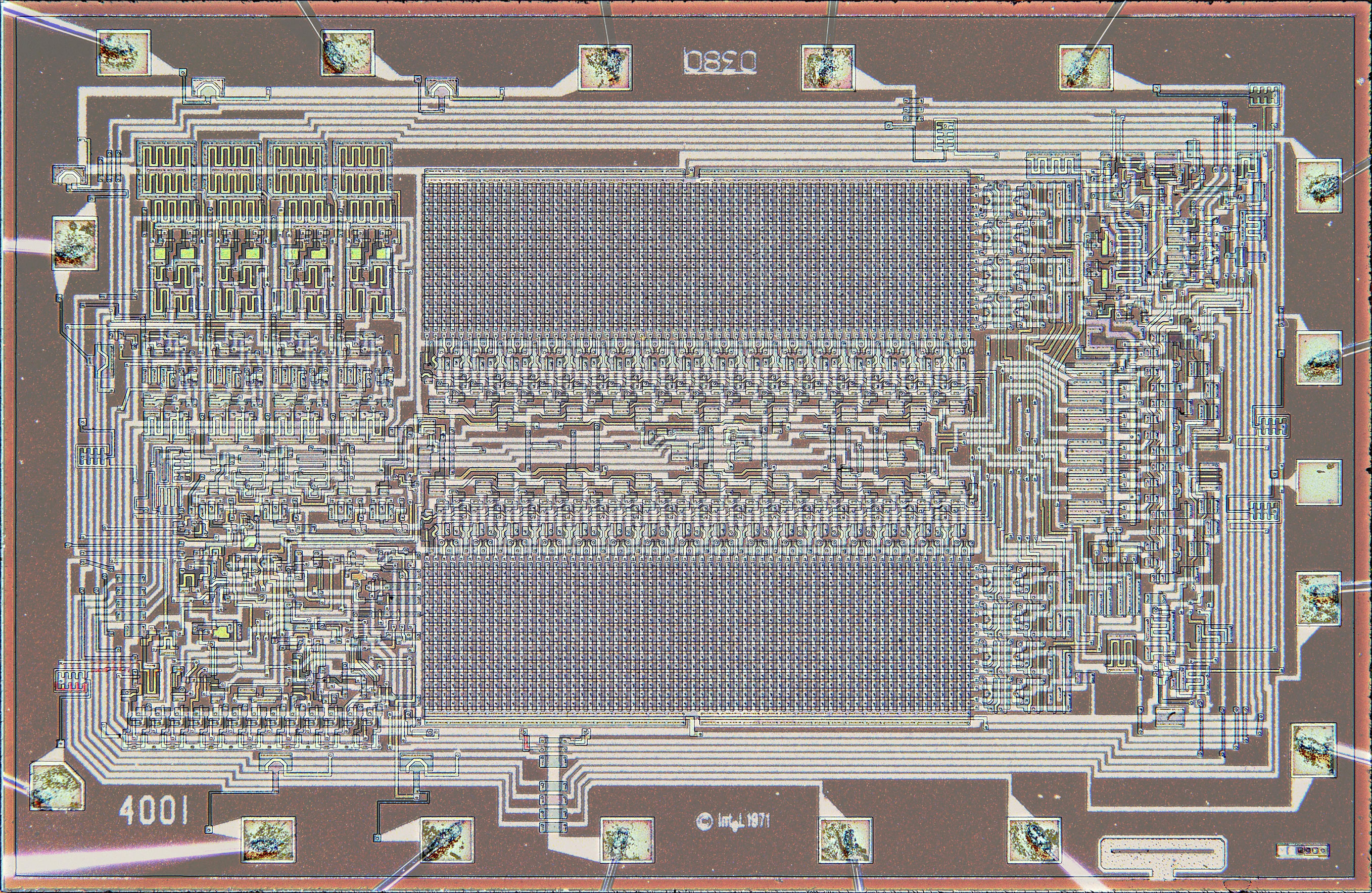 Схема процессора intel 4004