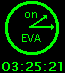 Readout Indicating Time spent on EVA